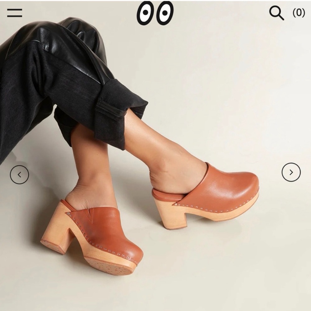 Charlotte Stone Marlo Clog Dark Red